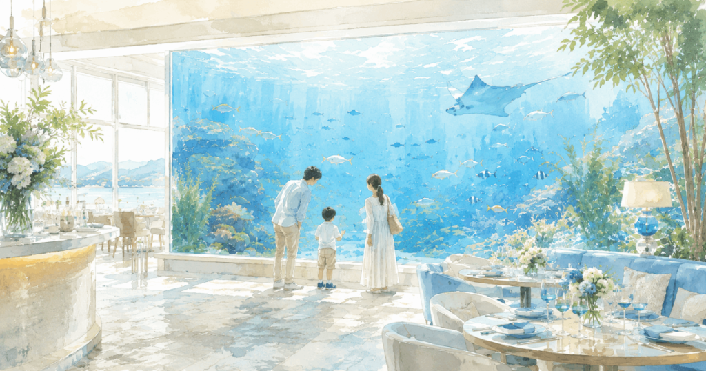 【全国】水辺気分で涼めるおでかけスポット5選｜屋内プール・水槽レストラン・釣り体験も